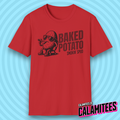 Baked Potato - Smokin Spud - Funny Cannabis T-Shirt