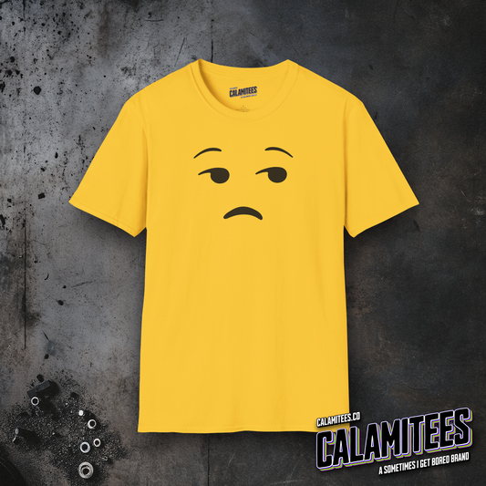 Unamused Face Side Eye Emoji T-Shirt – Funny Sarcastic Graphic Tee