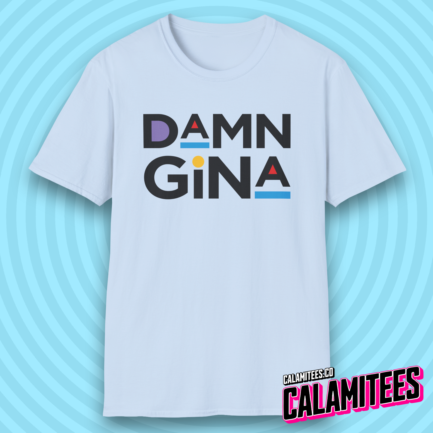 Damn Gina 90s Style Martin Logo Parody Quote T-Shirt