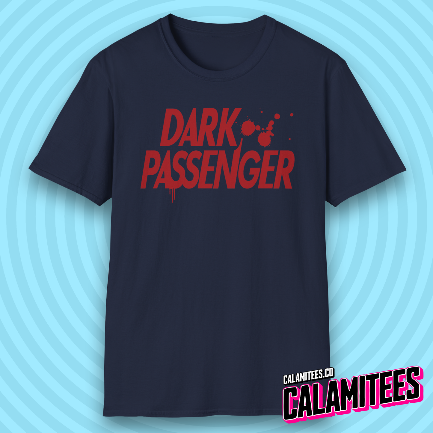Dark Passenger Dexter Style Blood Splatter Fan T-Shirt