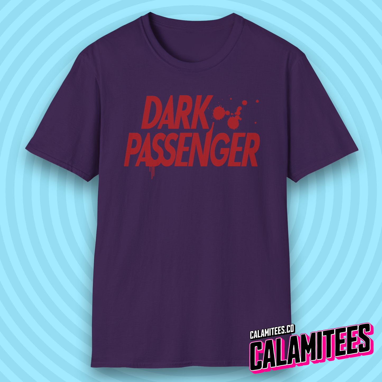 Dark Passenger Dexter Style Blood Splatter Fan T-Shirt