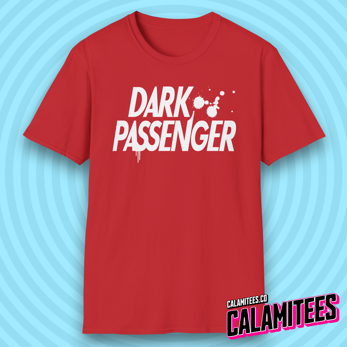 Dark Passenger Dexter Style Blood Splatter Fan T-Shirt