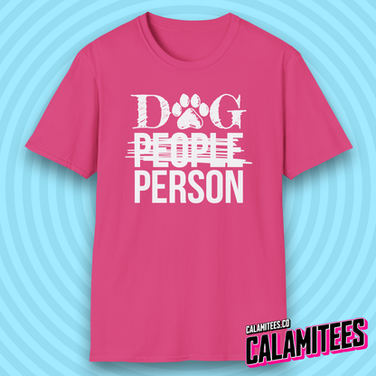 Dog Person People Person Crossed Out Pet Lover T-Shirt