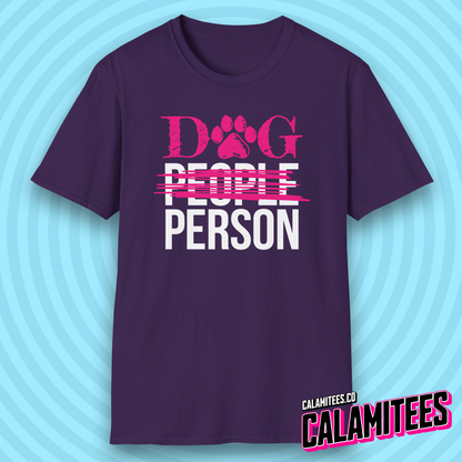 Dog Person People Person Crossed Out Pet Lover T-Shirt