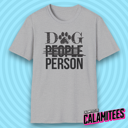 Dog Person People Person Crossed Out Pet Lover T-Shirt