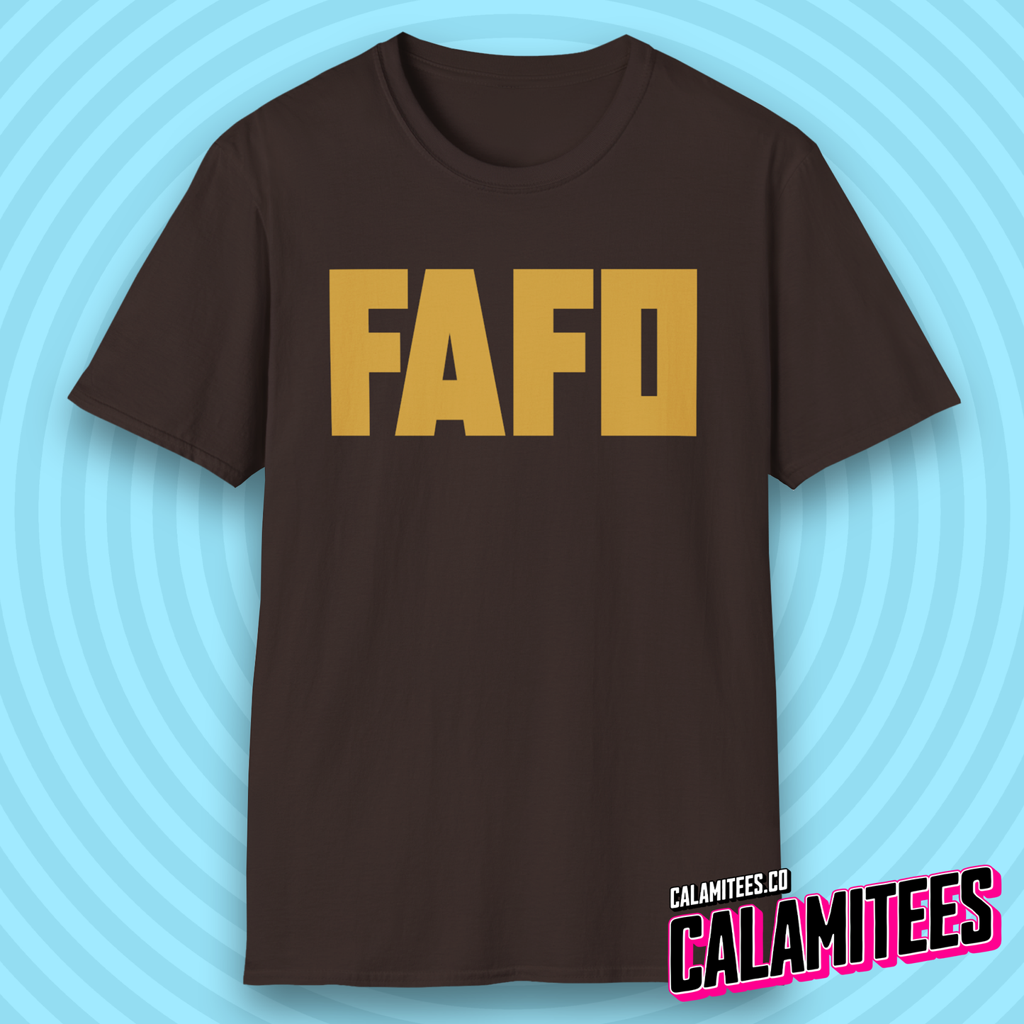 FAFO Fuck Around Find Out Bold Type Minimal Style T-Shirt