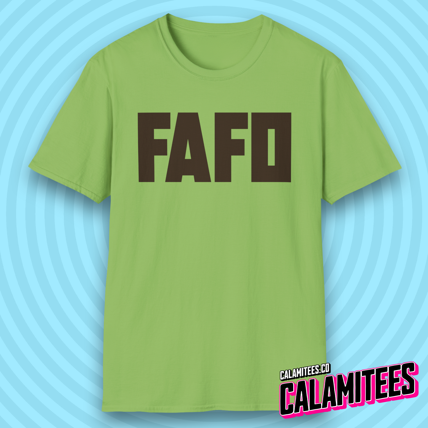 FAFO Fuck Around Find Out Bold Type Minimal Style T-Shirt