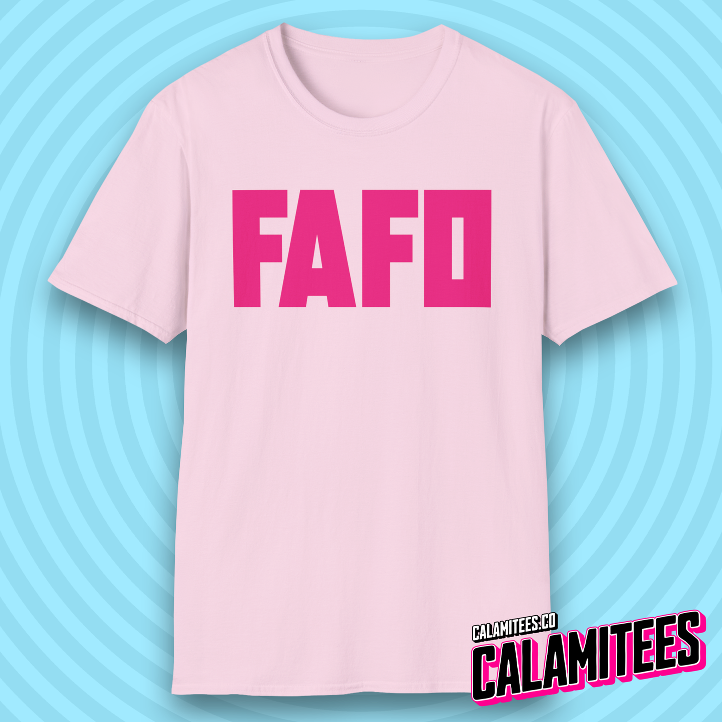 FAFO Fuck Around Find Out Bold Type Minimal Style T-Shirt