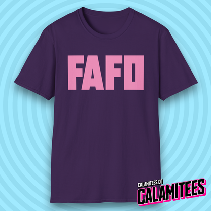 FAFO Fuck Around Find Out Bold Type Minimal Style T-Shirt