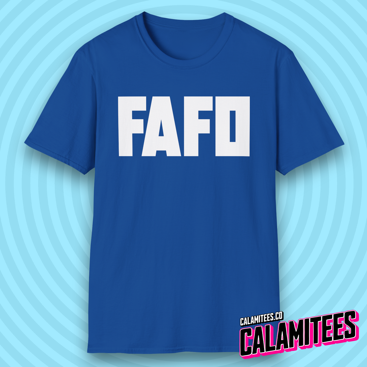 FAFO Fuck Around Find Out Bold Type Minimal Style T-Shirt