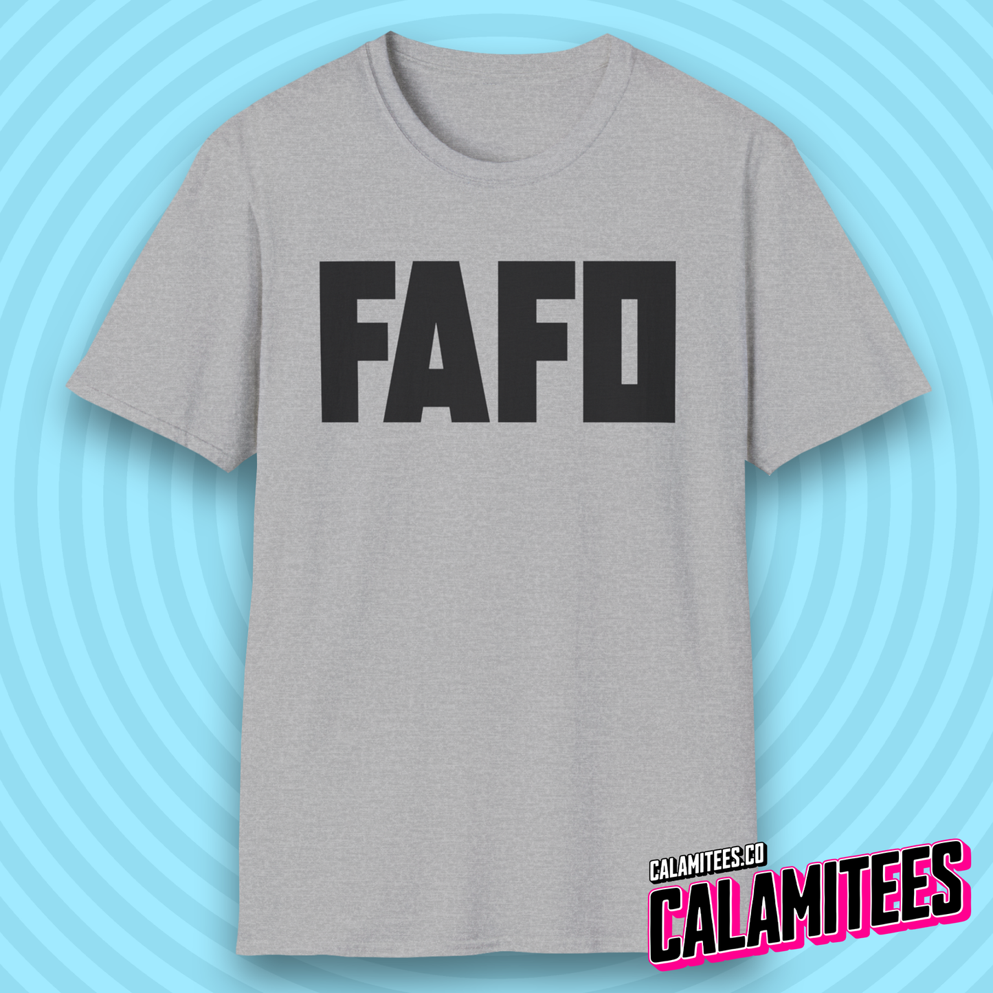 FAFO Fuck Around Find Out Bold Type Minimal Style T-Shirt