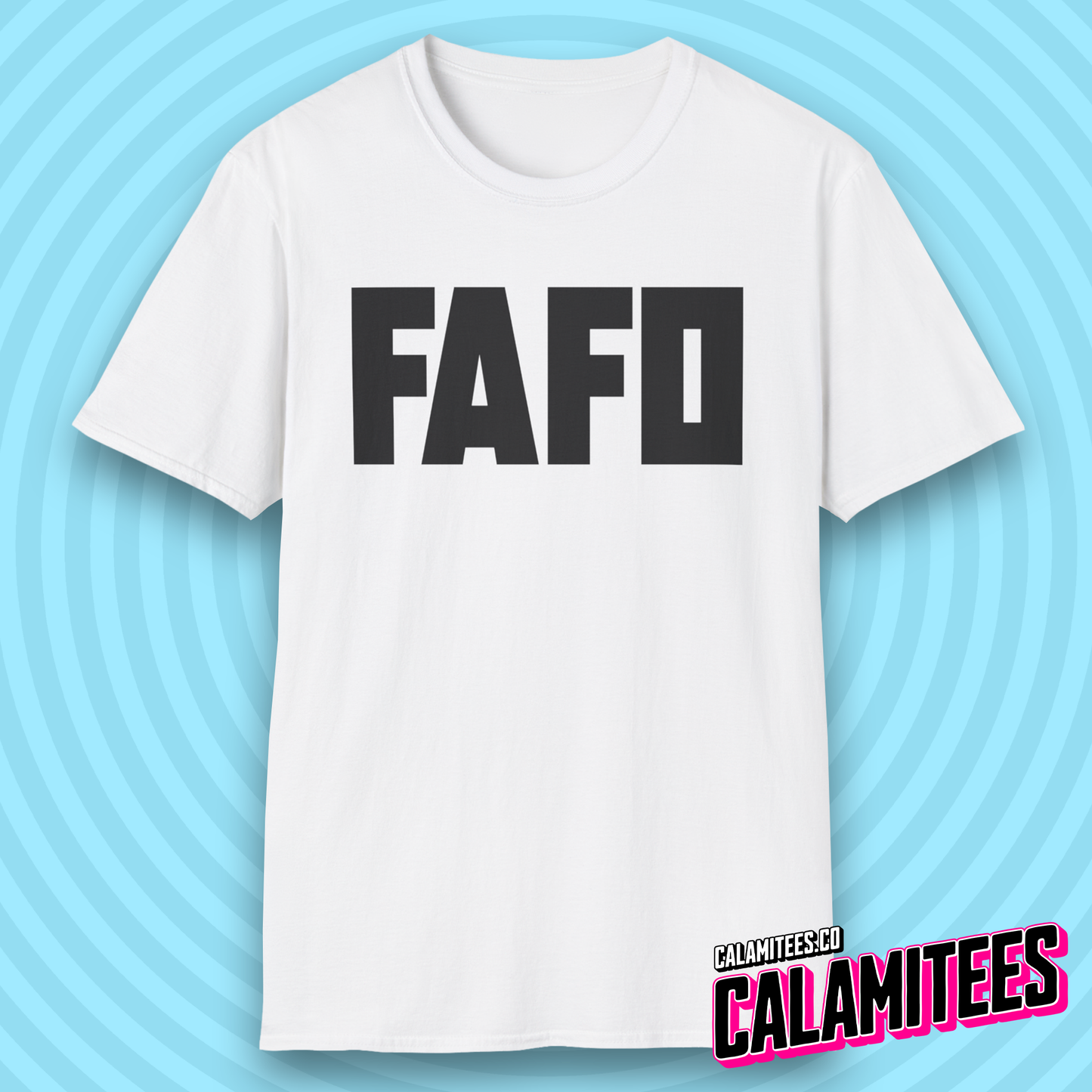 FAFO Fuck Around Find Out Bold Type Minimal Style T-Shirt