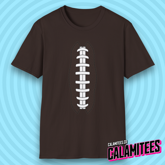 American Football Laces Fantasy Football Lover Stitching T-Shirt