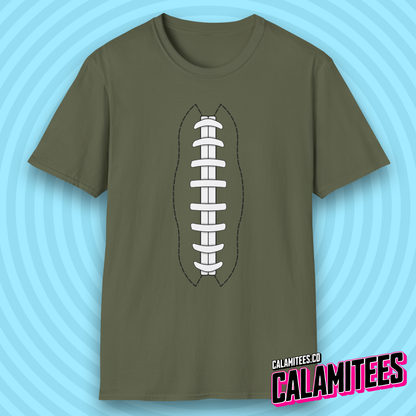 American Football Laces Fantasy Football Lover Stitching T-Shirt