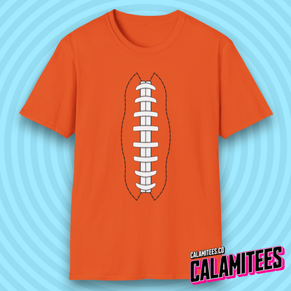 American Football Laces Fantasy Football Lover Stitching T-Shirt