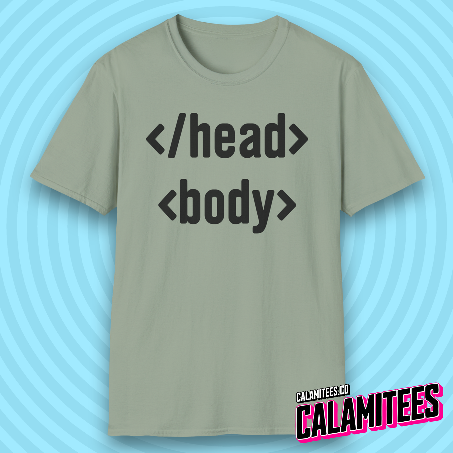 Head & Body HTML Code Programmer Geek T-Shirt
