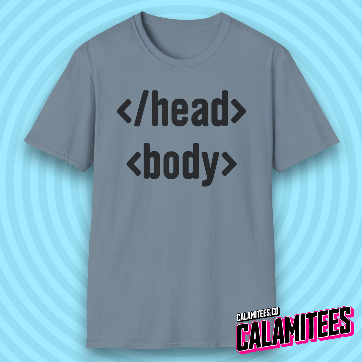 Head & Body HTML Code Programmer Geek T-Shirt