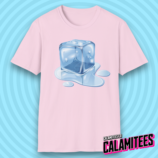 Melting ICE Cube Graphic T-Shirt