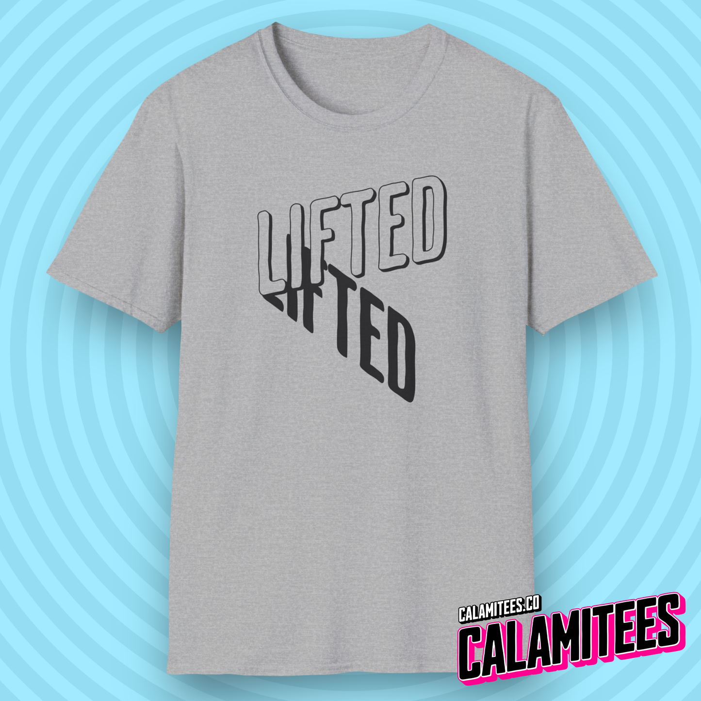 Lifted (High) - Elevated Shadow Type Weed / Cannabis T-Shirt