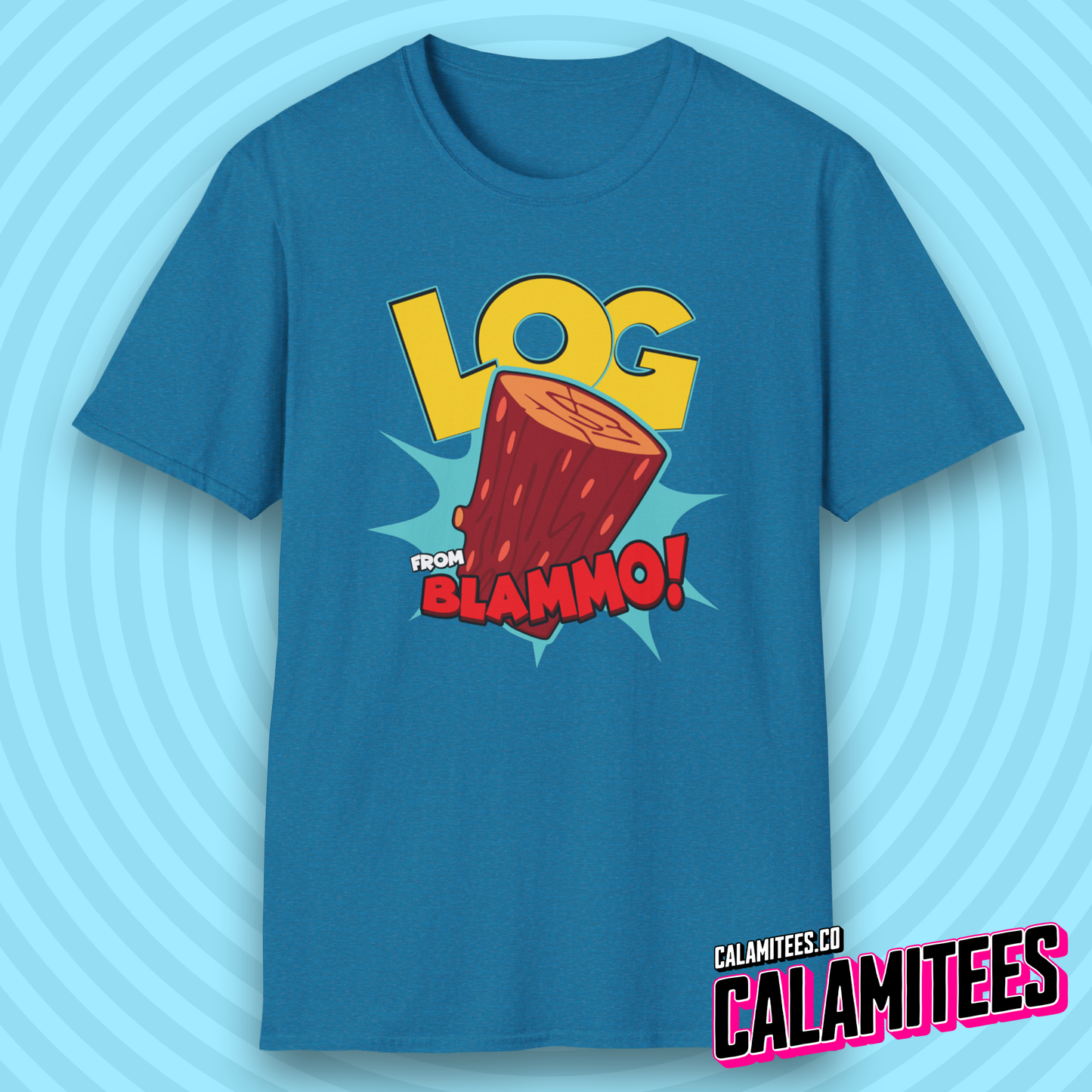 Log from Blammo! 90s Cartoon Style Nostalgia T-Shirt