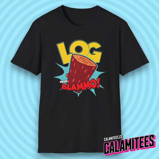Log from Blammo! 90s Cartoon Style Nostalgia T-Shirt