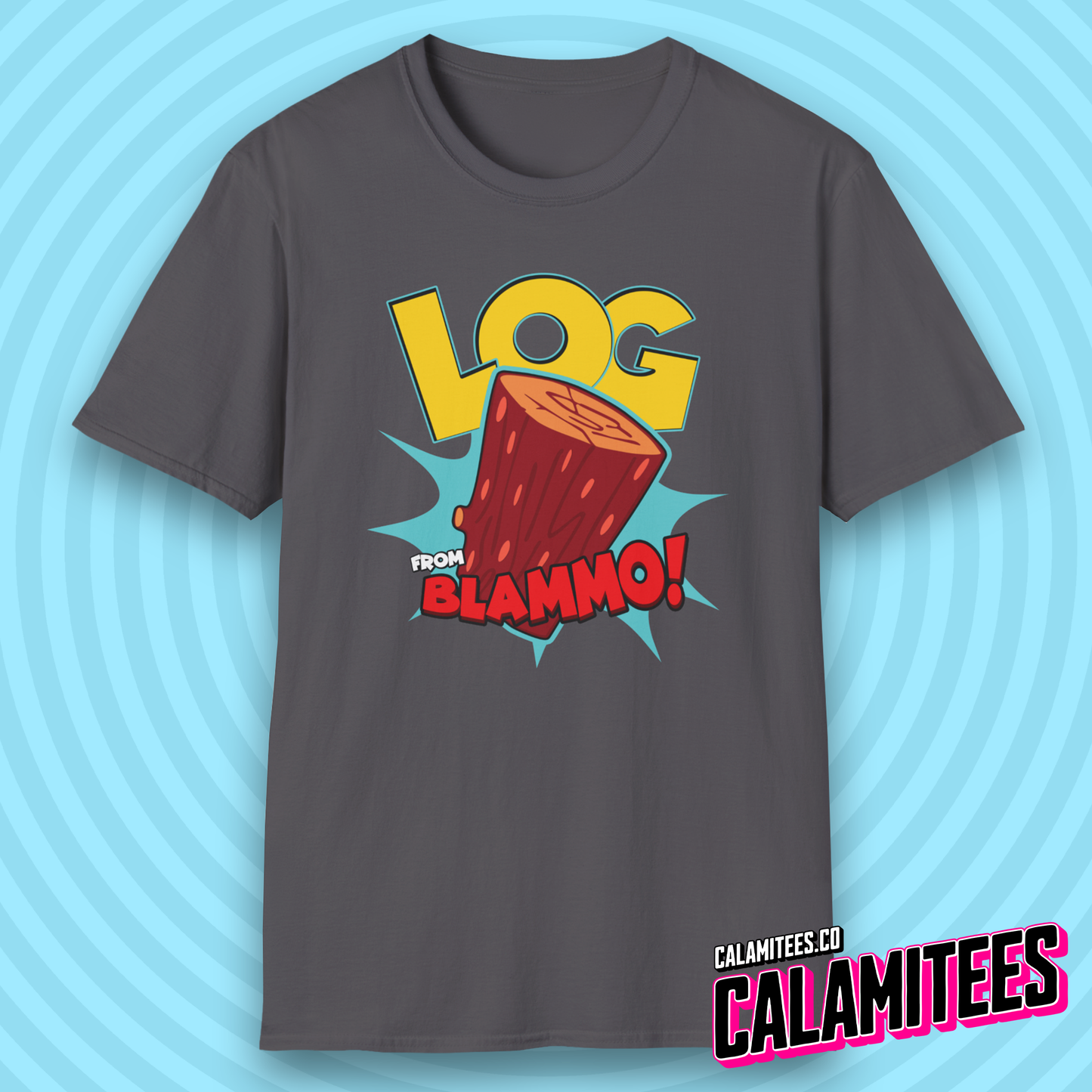 Log from Blammo! 90s Cartoon Style Nostalgia T-Shirt