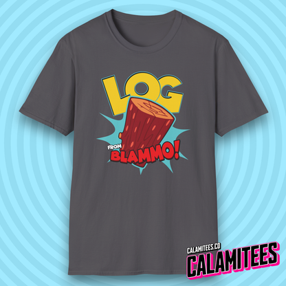 Log from Blammo! 90s Cartoon Style Nostalgia T-Shirt