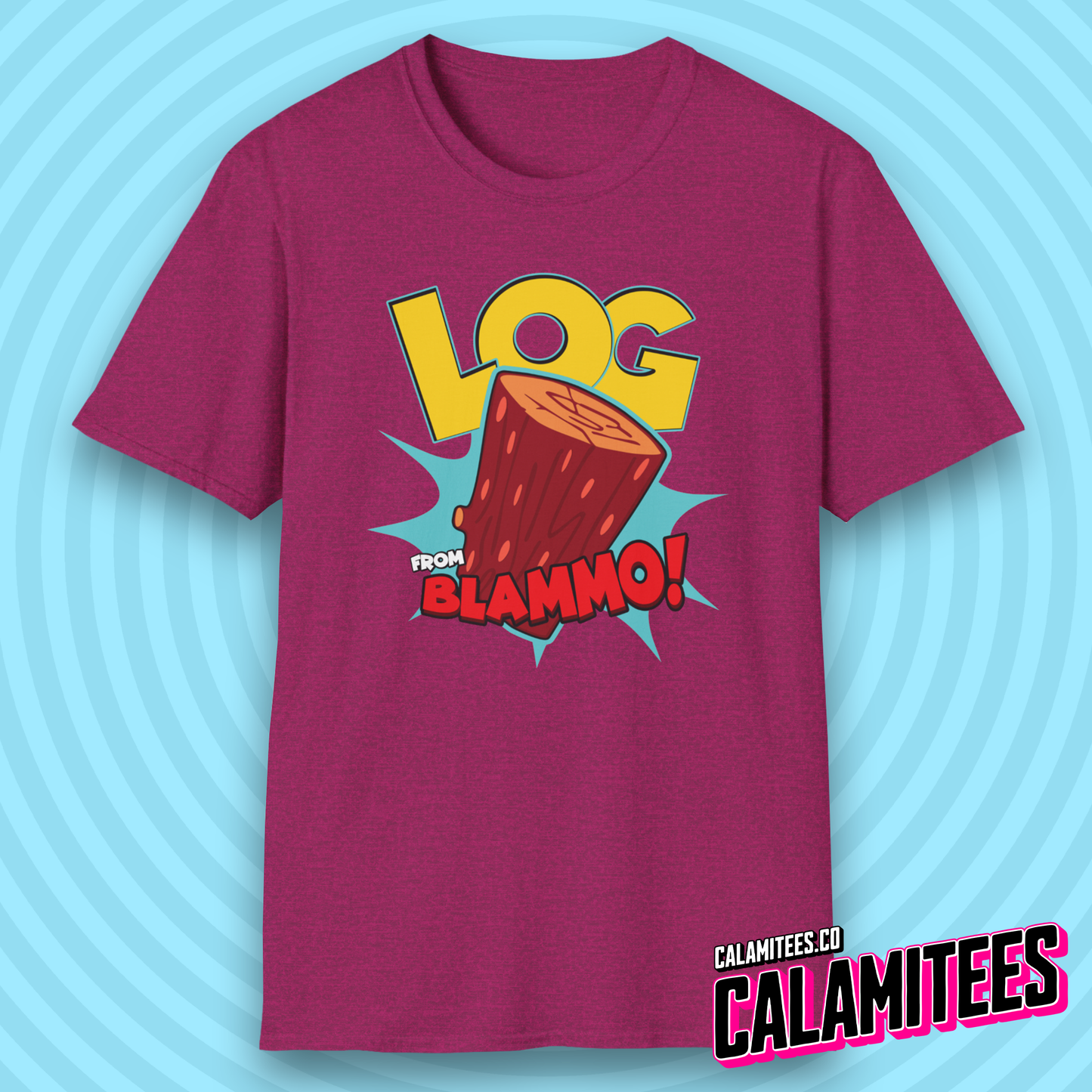 Log from Blammo! 90s Cartoon Style Nostalgia T-Shirt