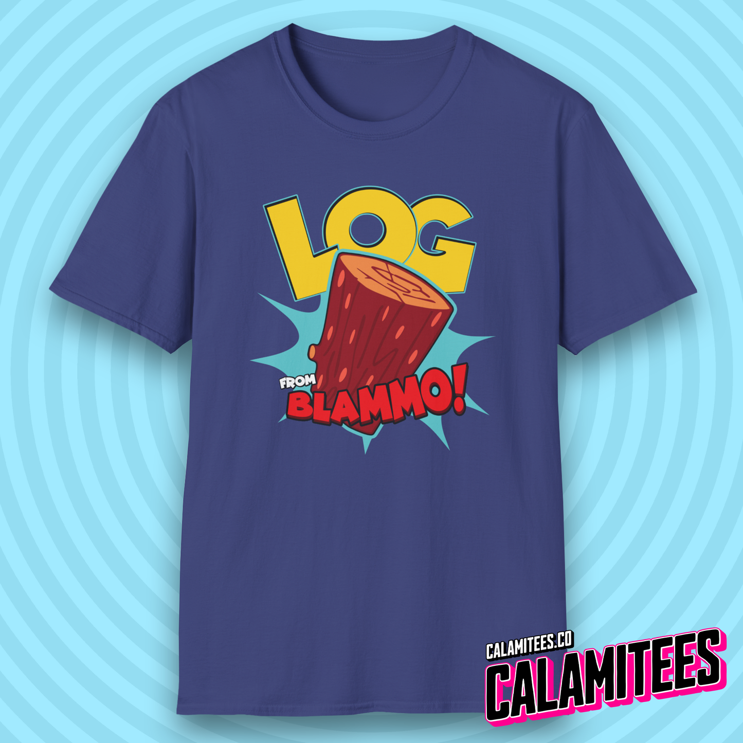 Log from Blammo! 90s Cartoon Style Nostalgia T-Shirt