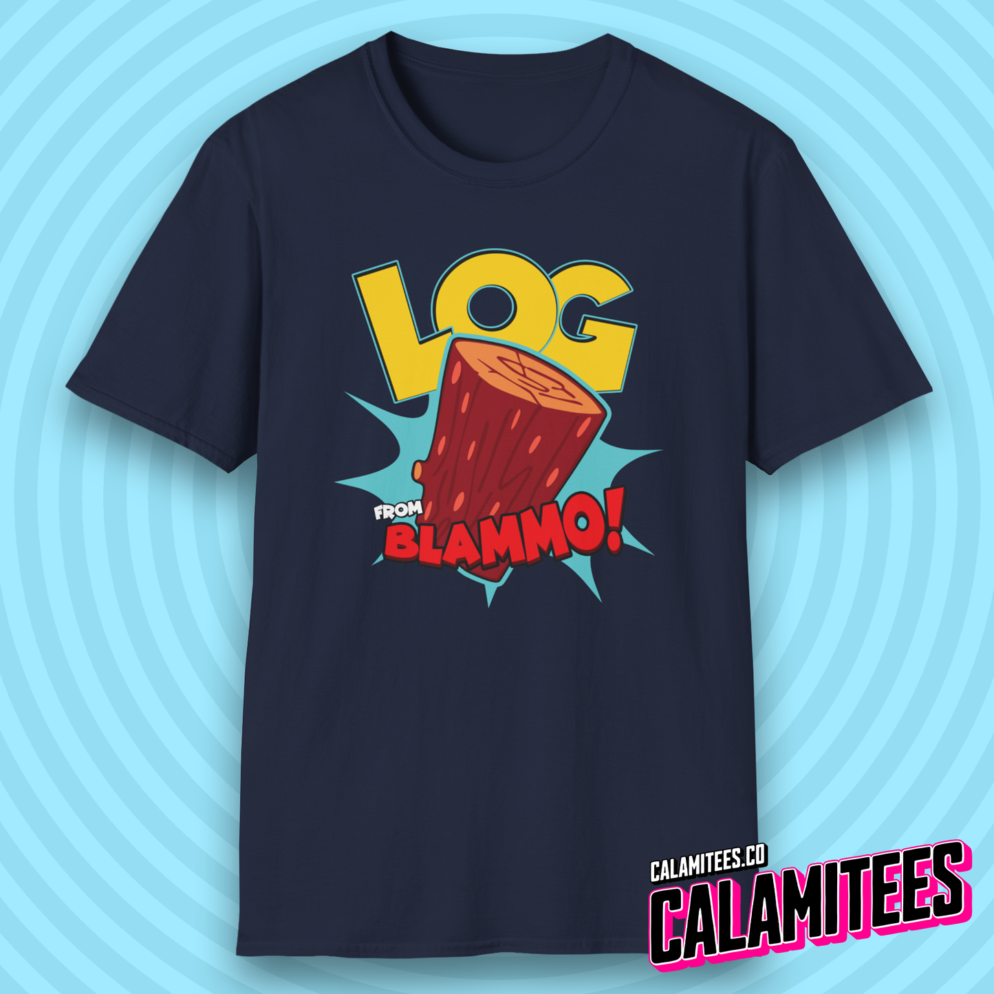 Log from Blammo! 90s Cartoon Style Nostalgia T-Shirt