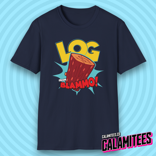 Log from Blammo! 90s Cartoon Style Nostalgia T-Shirt