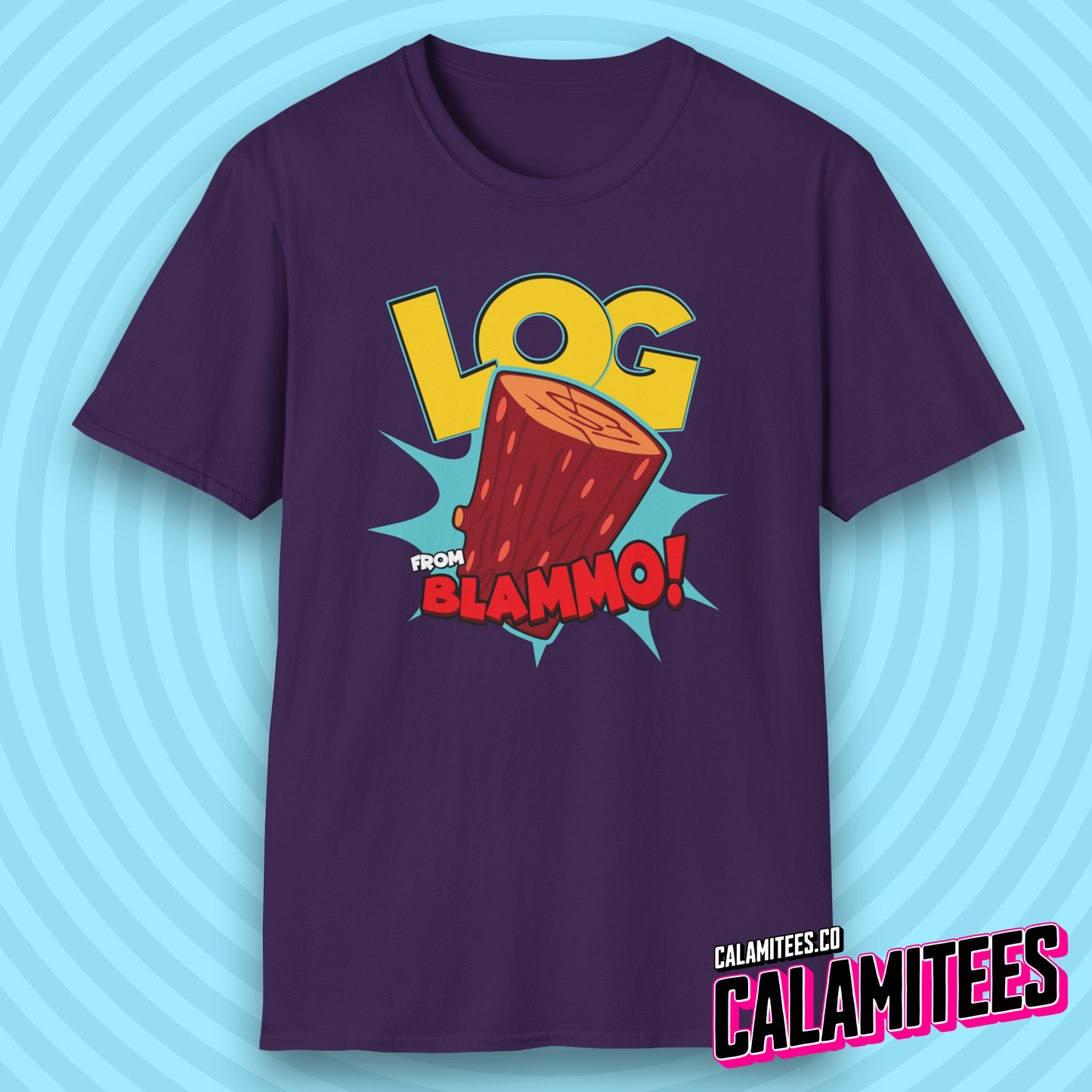 Log from Blammo! 90s Cartoon Style Nostalgia T-Shirt