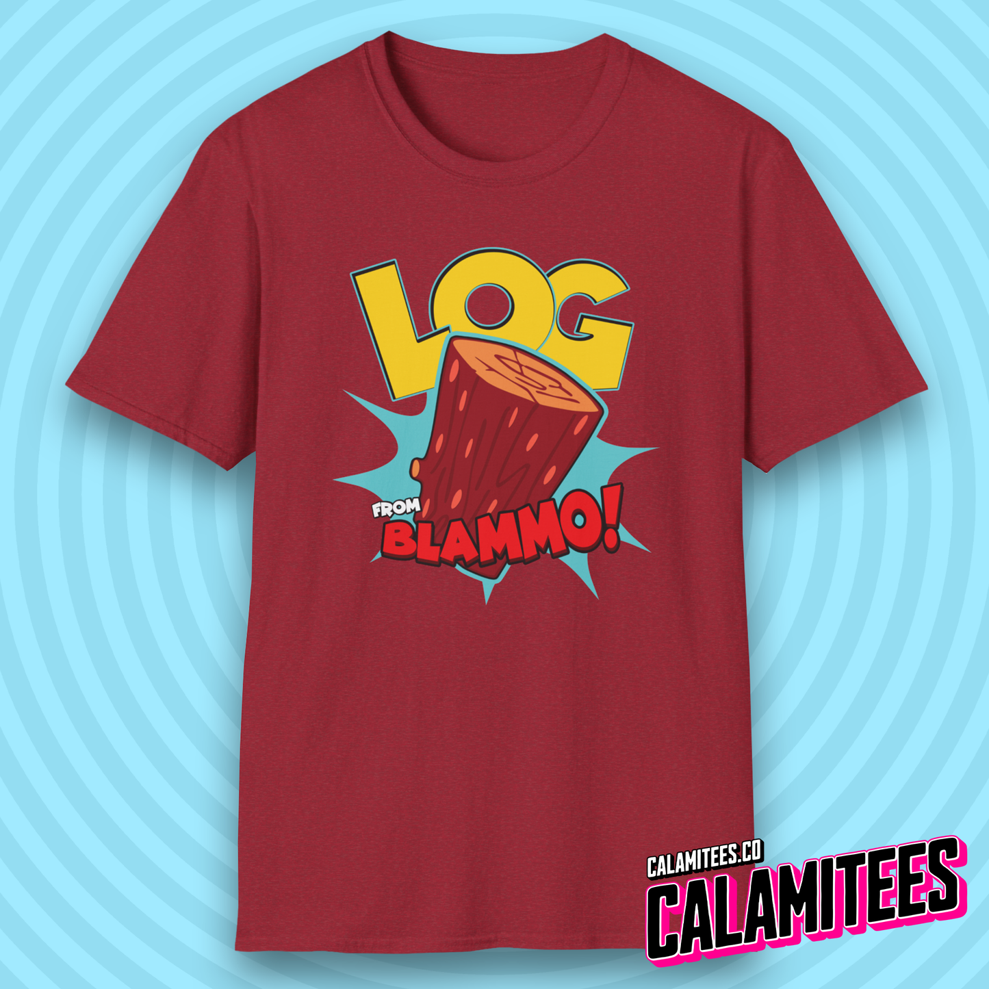 Log from Blammo! 90s Cartoon Style Nostalgia T-Shirt