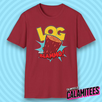Log from Blammo! 90s Cartoon Style Nostalgia T-Shirt