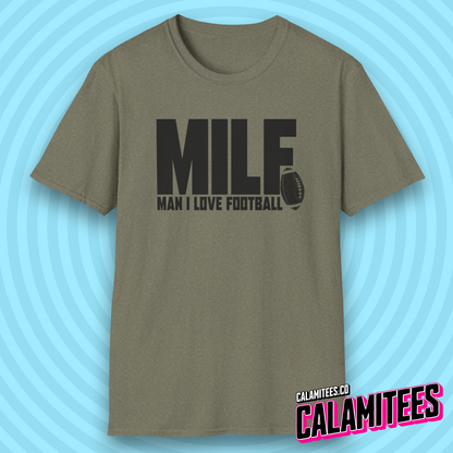 Man I Love Football MILF Joke Acronym Funny T-Shirt