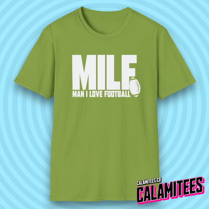 Man I Love Football MILF Joke Acronym Funny T-Shirt