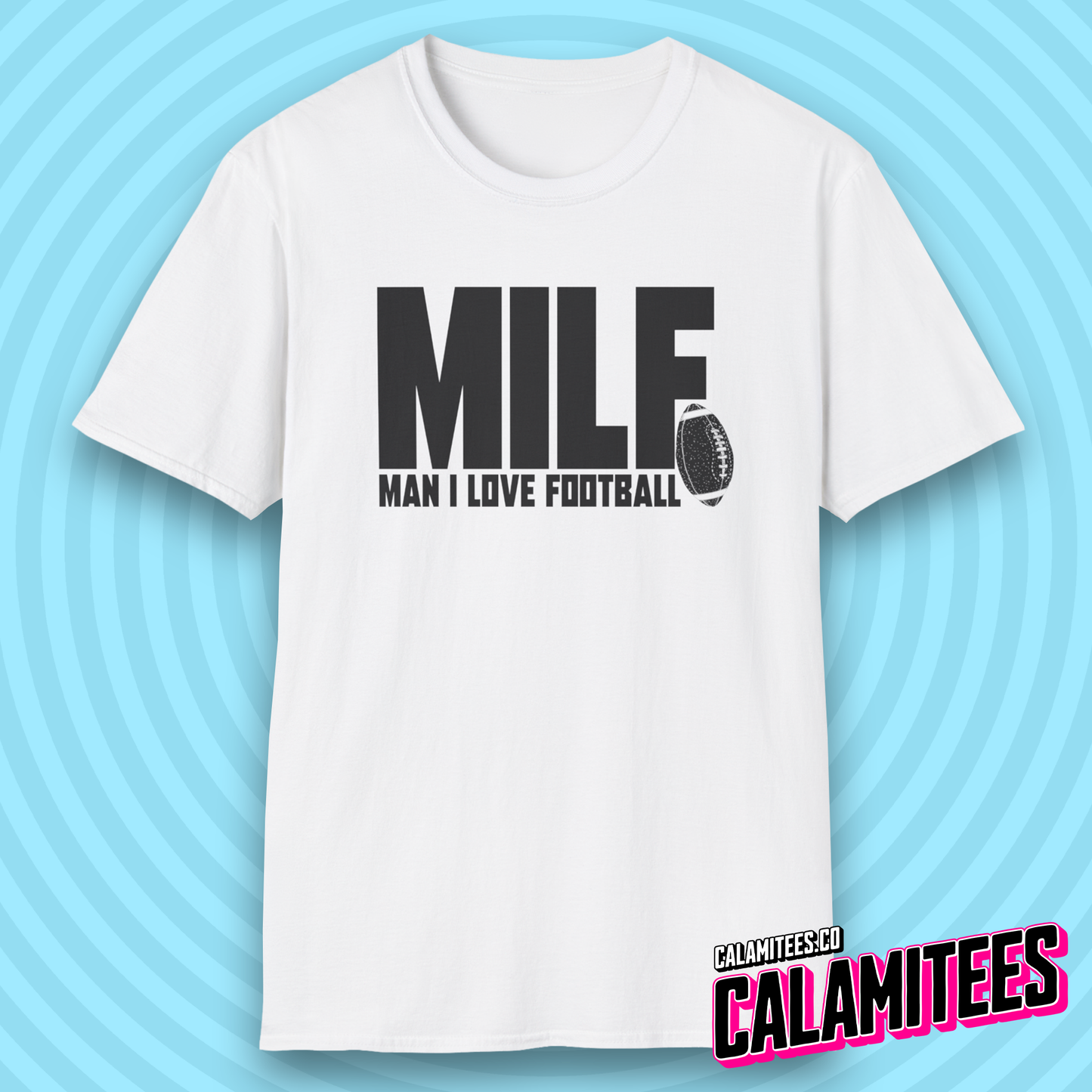 Man I Love Football MILF Joke Acronym Funny T-Shirt