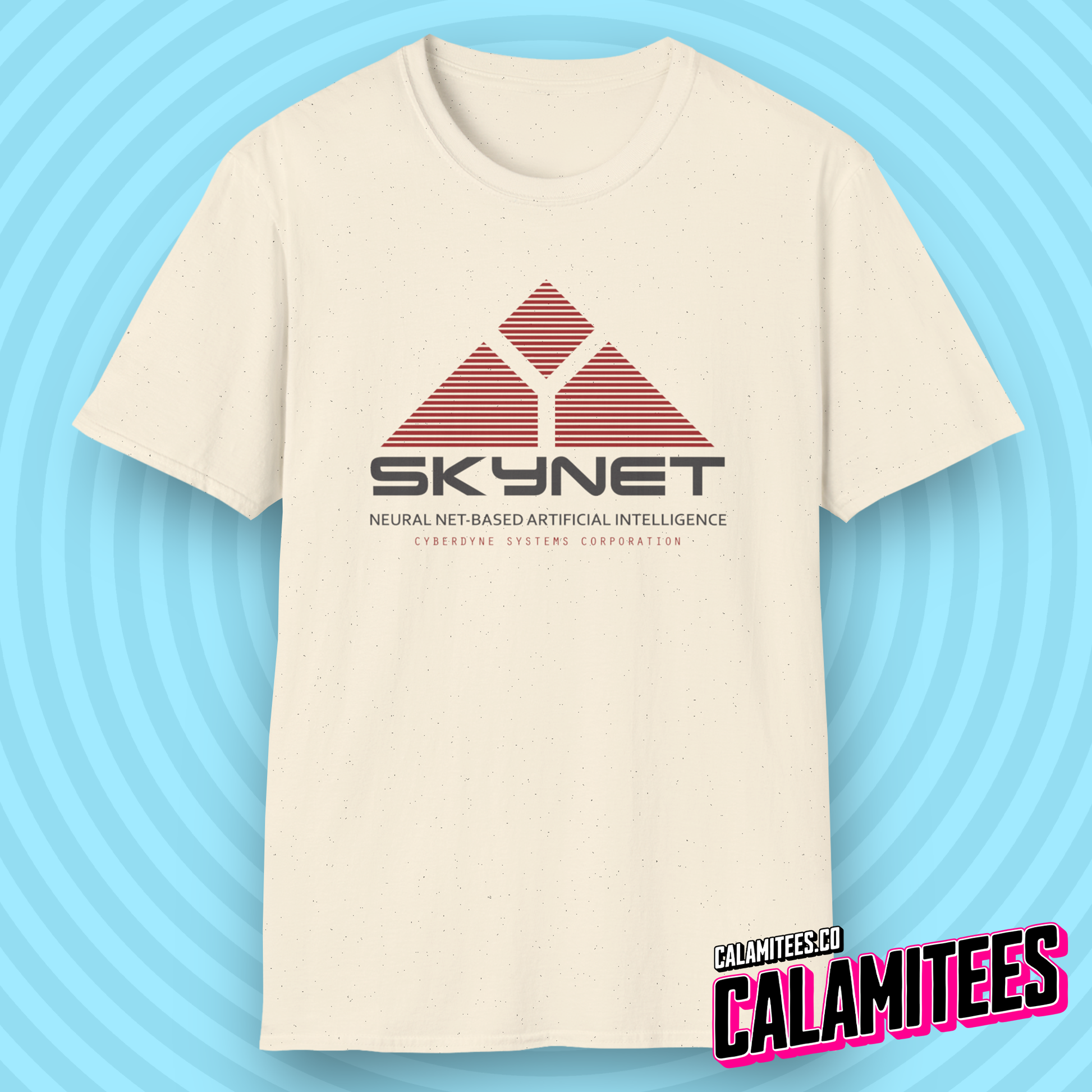 Skynet Logo Cyberdyne Systems Corporation Logo Graphic Tee Nostalgia Terminator Throwback Geek T-Shirt