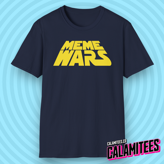 Meme Wars - Star Wars Logo Parody Joke Graphic Tee Funny Pop Culture Geek T-Shirt