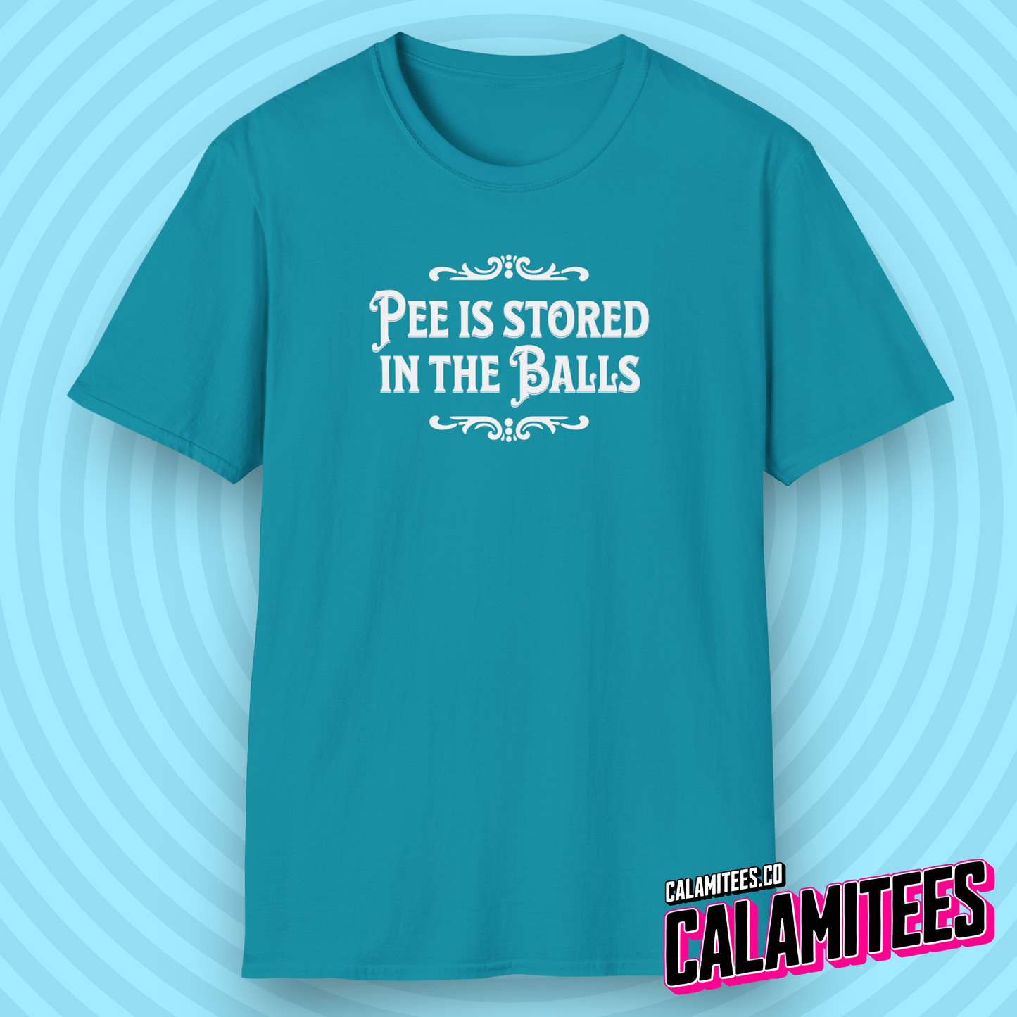 Pee Is Stored in The Balls Internet Meme Humor T-Shirt