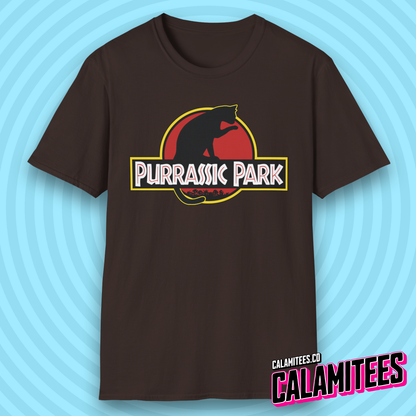 Purrassic Park Parody Logo Cat Kitten Lover T-Shirt