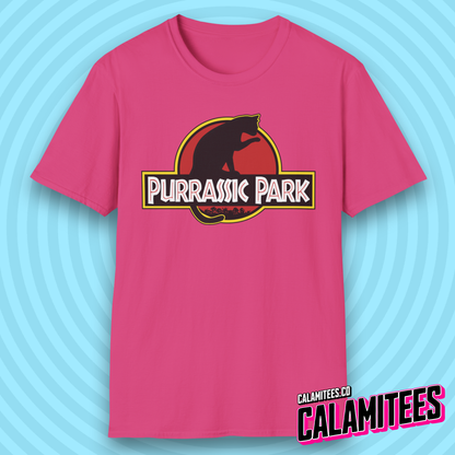 Purrassic Park Parody Logo Cat Kitten Lover T-Shirt