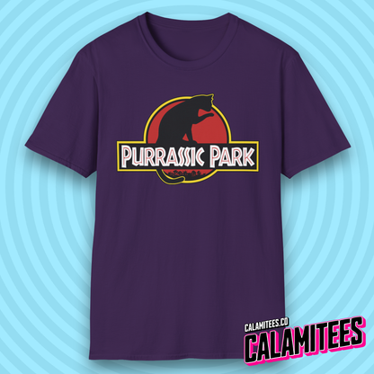 Purrassic Park Parody Logo Cat Kitten Lover T-Shirt