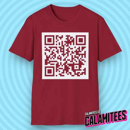 Rick Roll QR Code Prank Never Gonne Give You Up Rick Astle Video T-Shirt by CALAMITEES.co