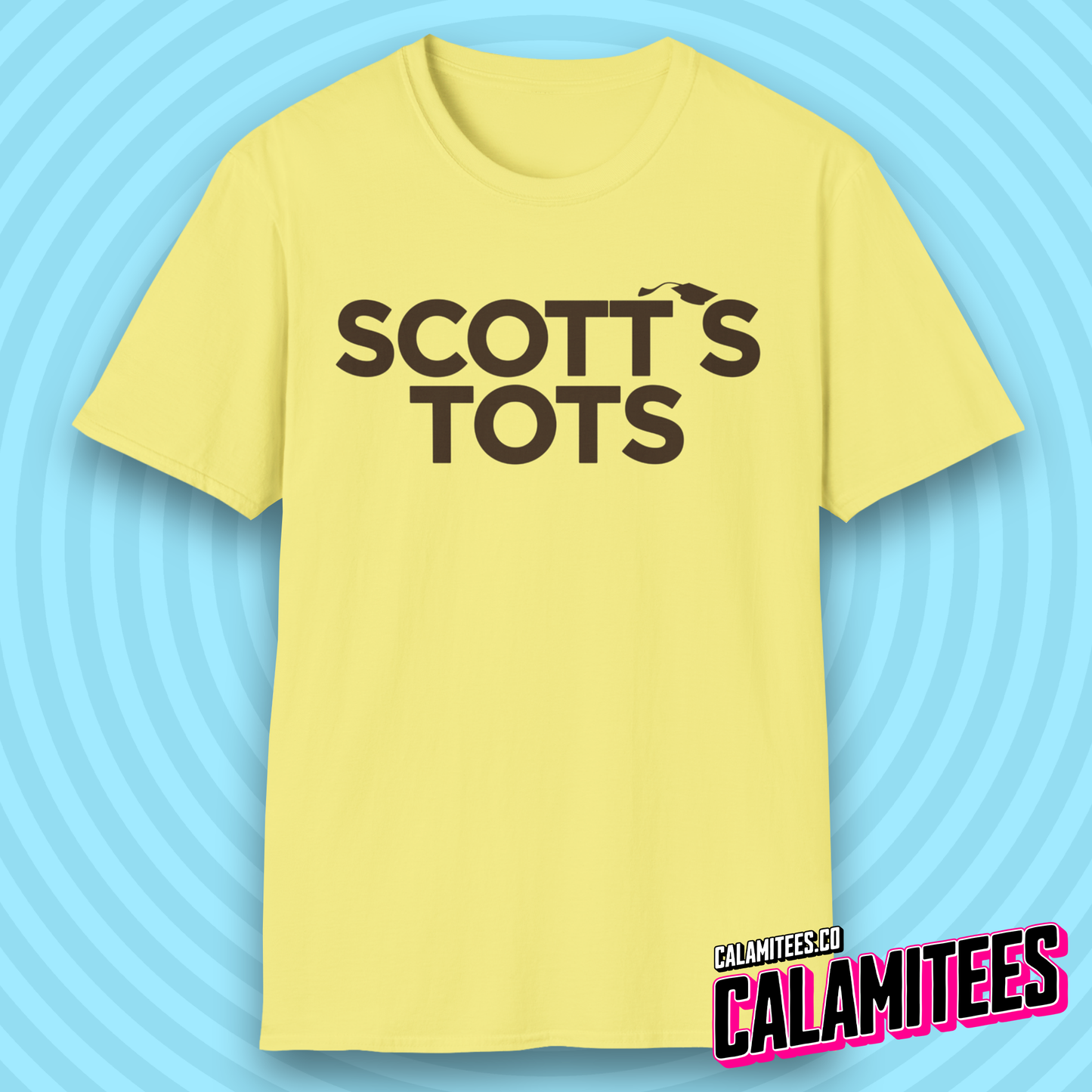 Scott's Tots Parody Logo Michael Scott Office Humor Funny T-Shirt