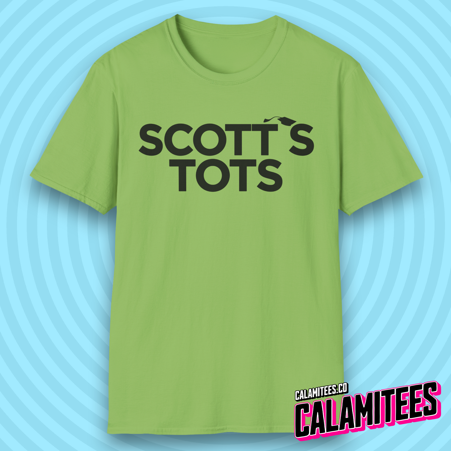 Scott's Tots Parody Logo Michael Scott Office Humor Funny T-Shirt