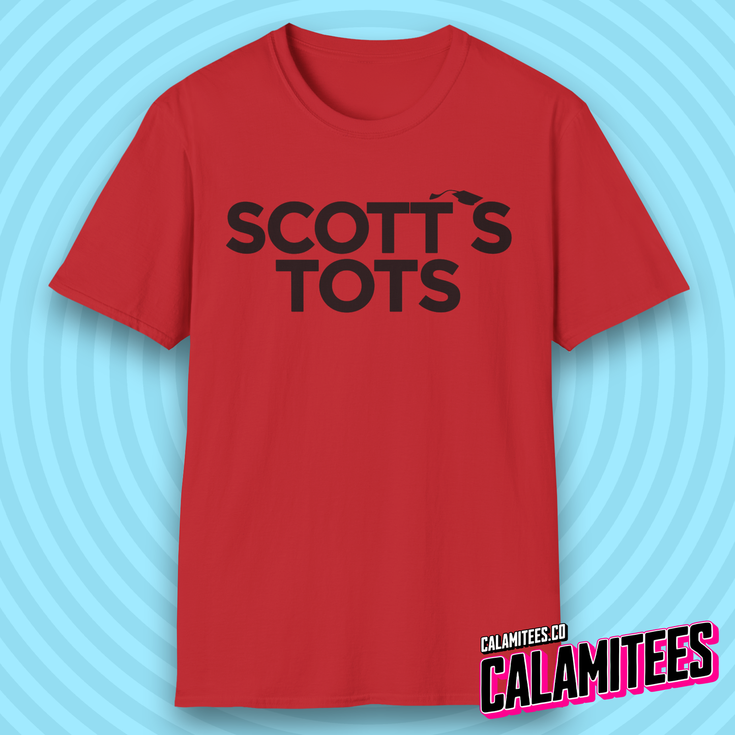 Scott's Tots Parody Logo Michael Scott Office Humor Funny T-Shirt