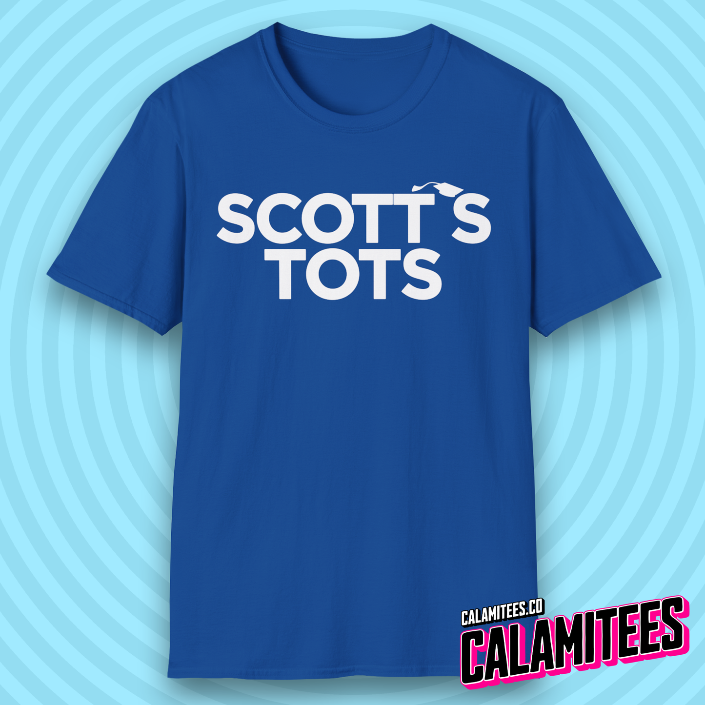 Scott's Tots Parody Logo Michael Scott Office Humor Funny T-Shirt