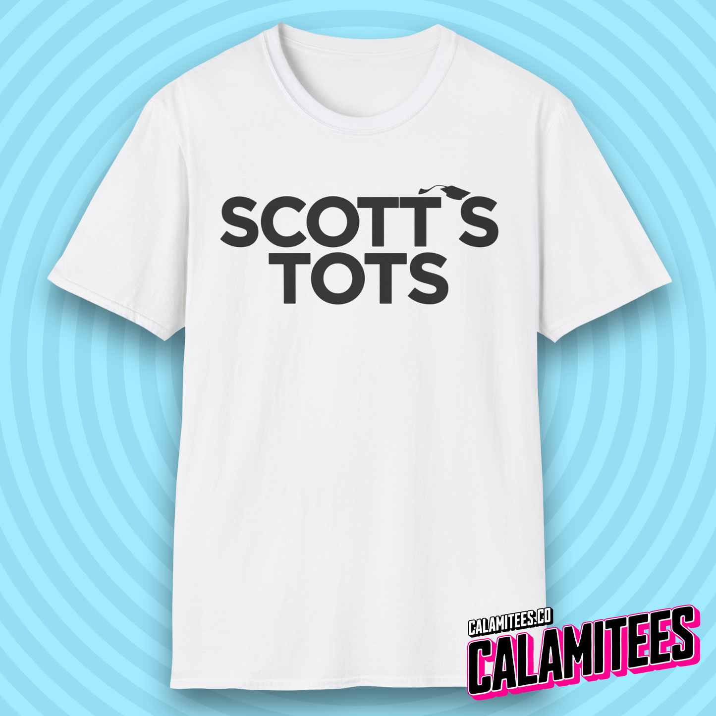 Scott's Tots Parody Logo Michael Scott Office Humor Funny T-Shirt