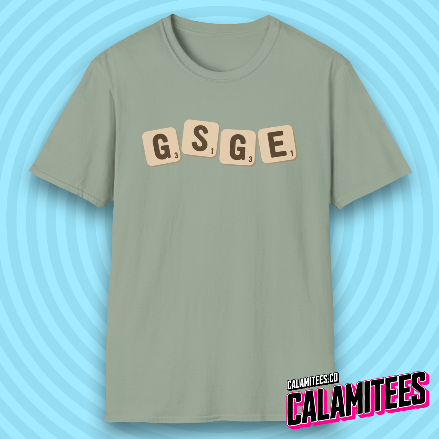 Scrambled Eggs (Scrabbled Eggs) Scrabble Word Game Pun T-Shirt